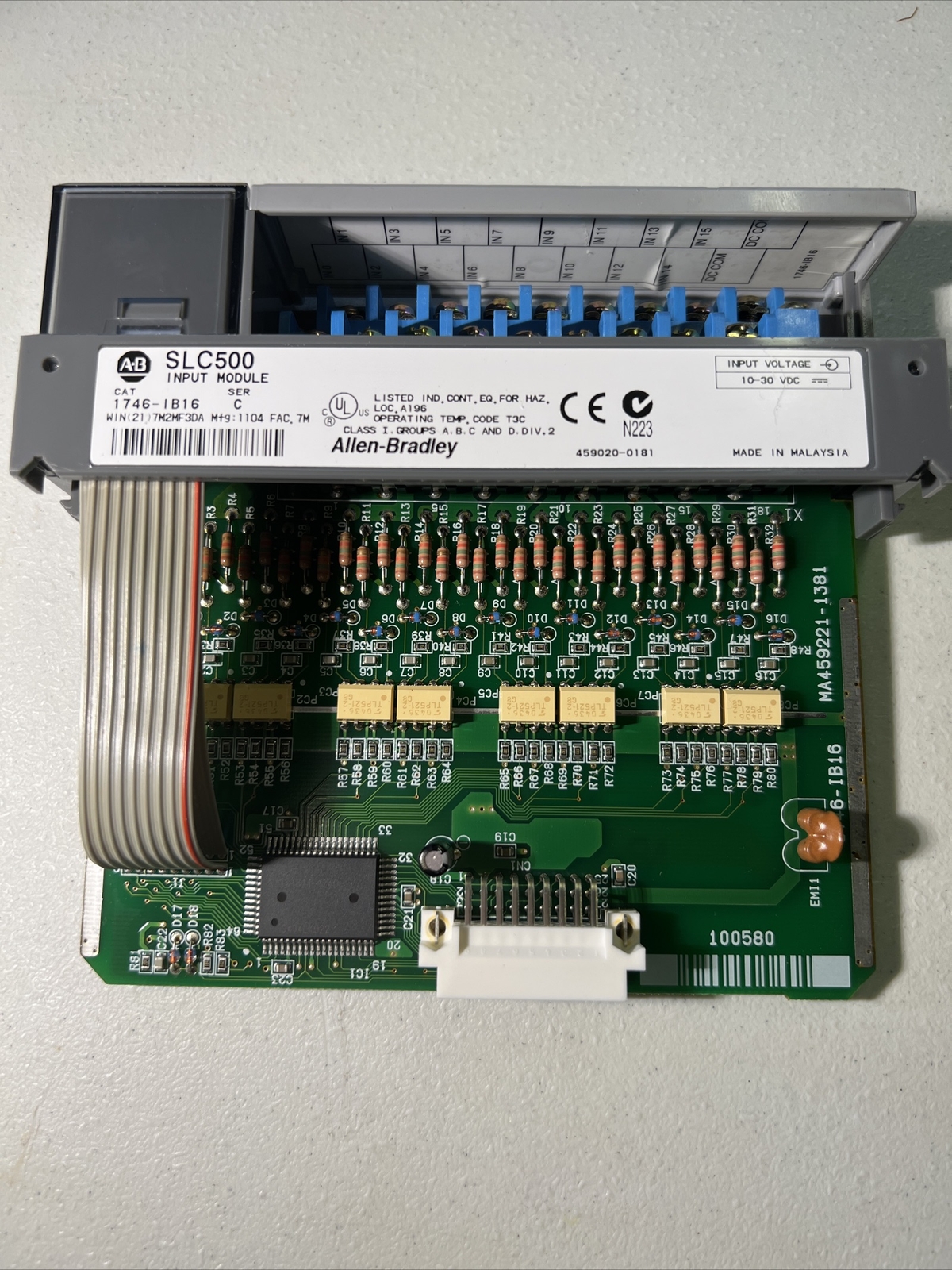 Allen Bradley 1746-IB16 SER C SLC500 DC High Density Input Module