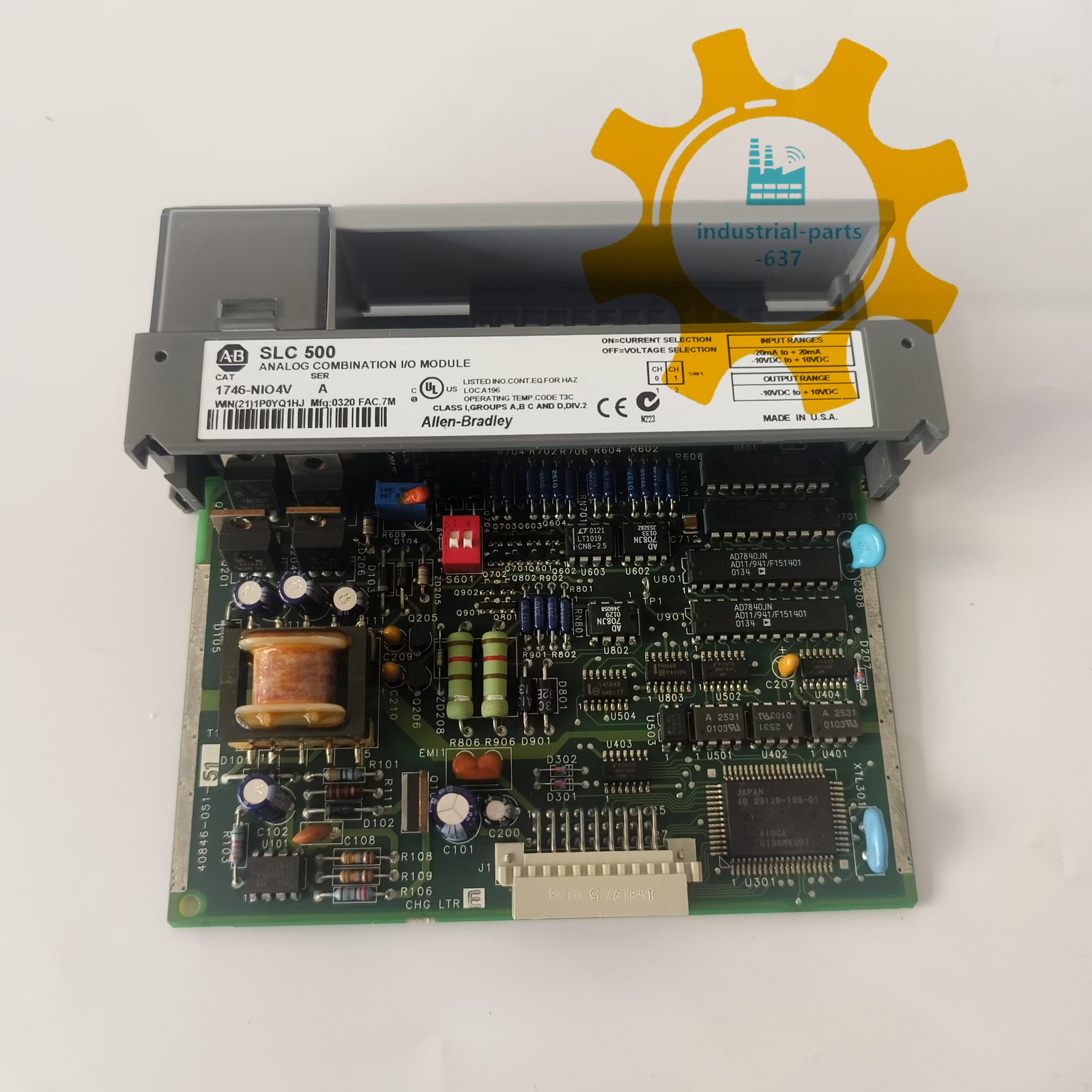 New Factory Sealed AB 1746-NIO4V /A Analog Combination I/O Module PLC 1746-NI04V