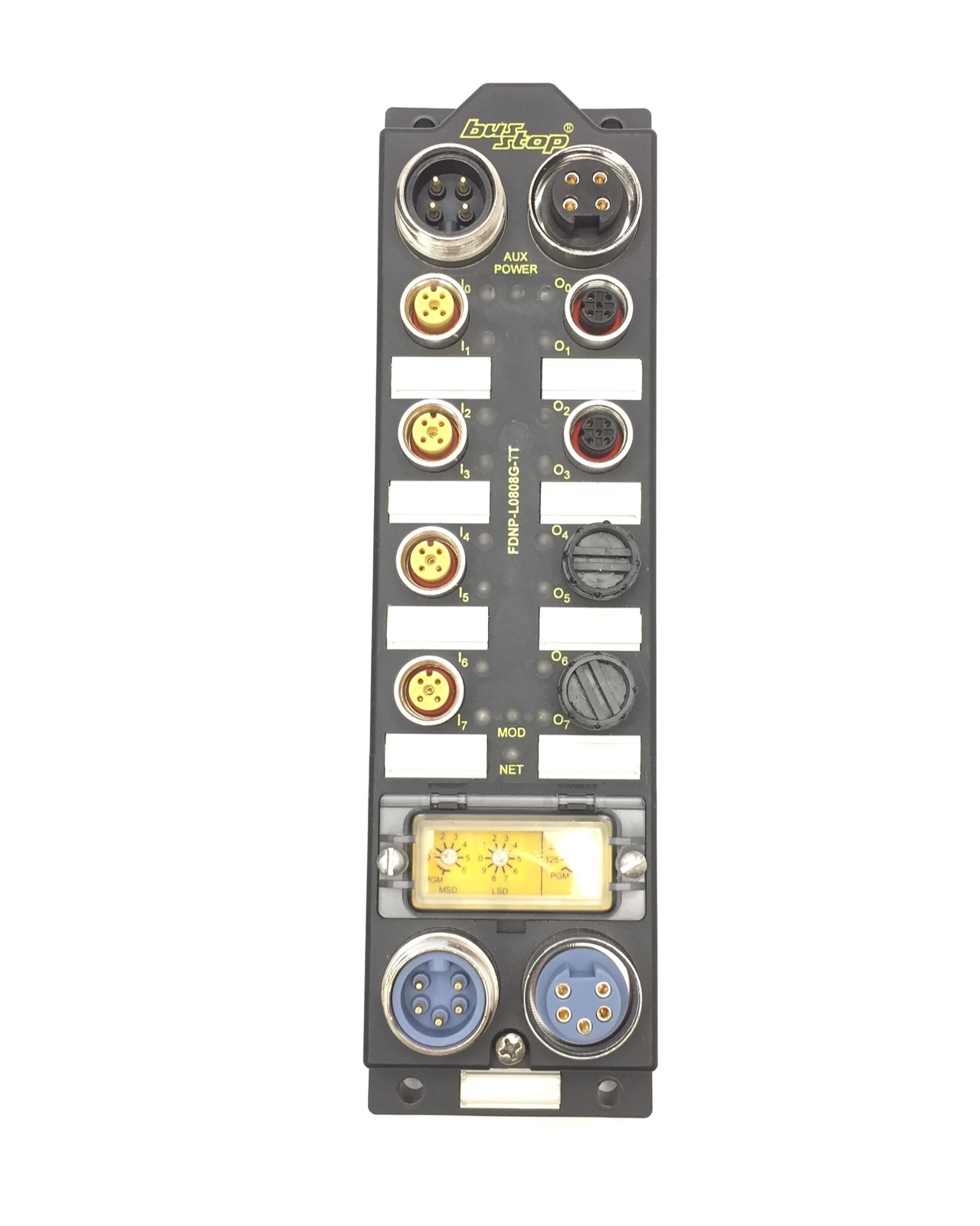Turck FDNP-L0808G-TT Bus Stop I/O Module DeviceNet, 8-NPN/PNP In, 8-Out 24VDC