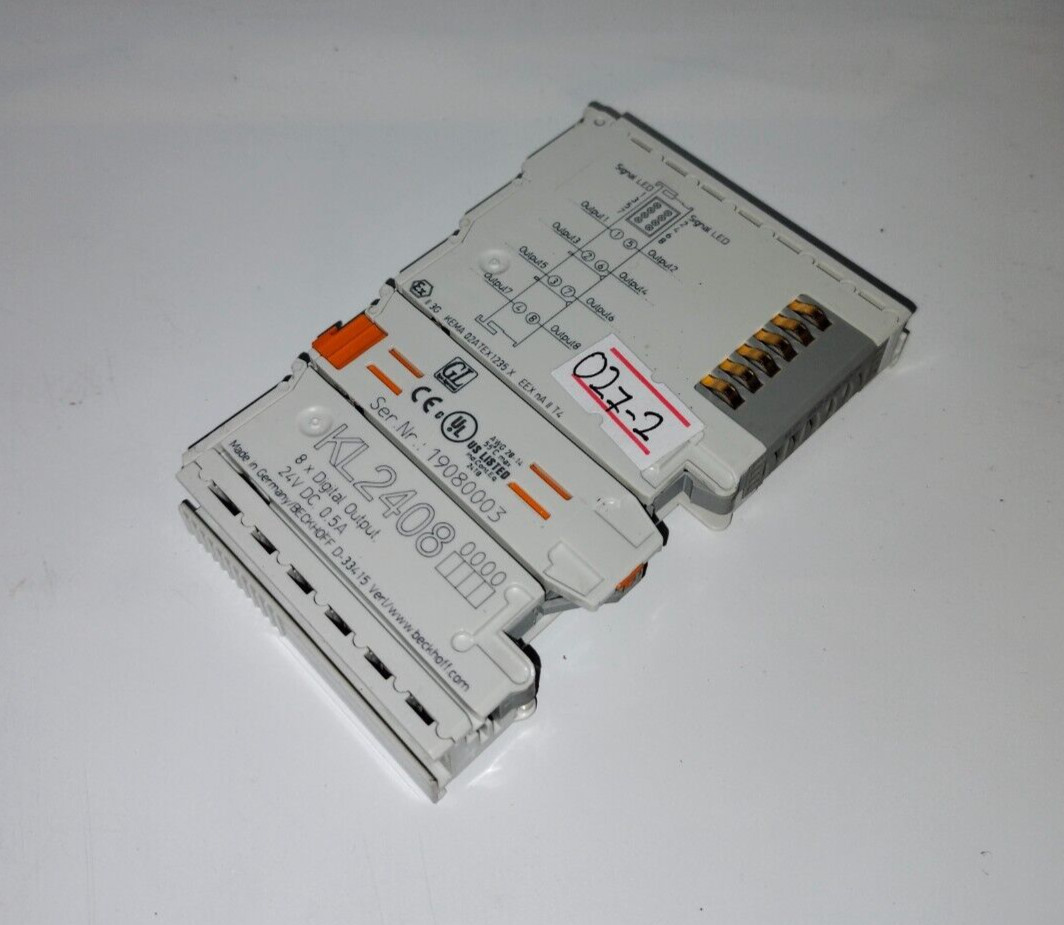 Beckhoff KL2408 Bus Terminal 8X Digital Output Unit Module 24VDC Made in Germany