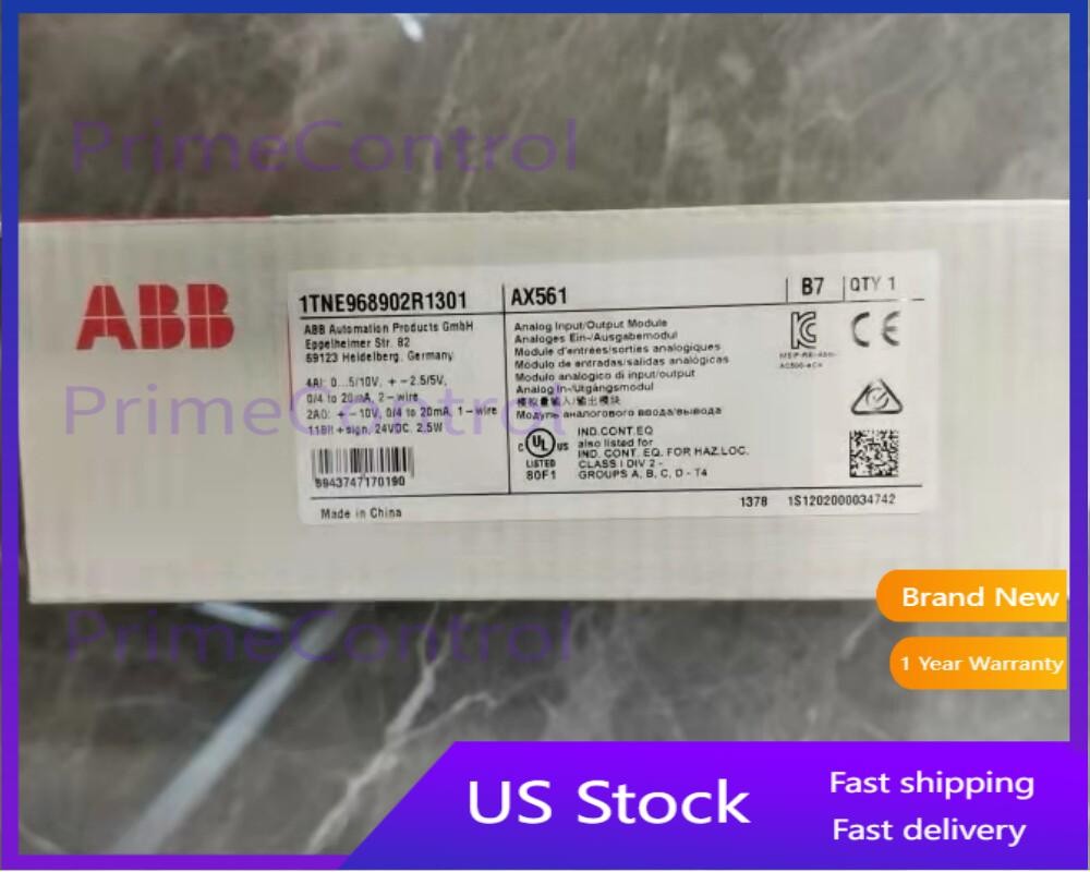 1pc ABB AX561 Analog Input/Output Module 1TNE968902R1301