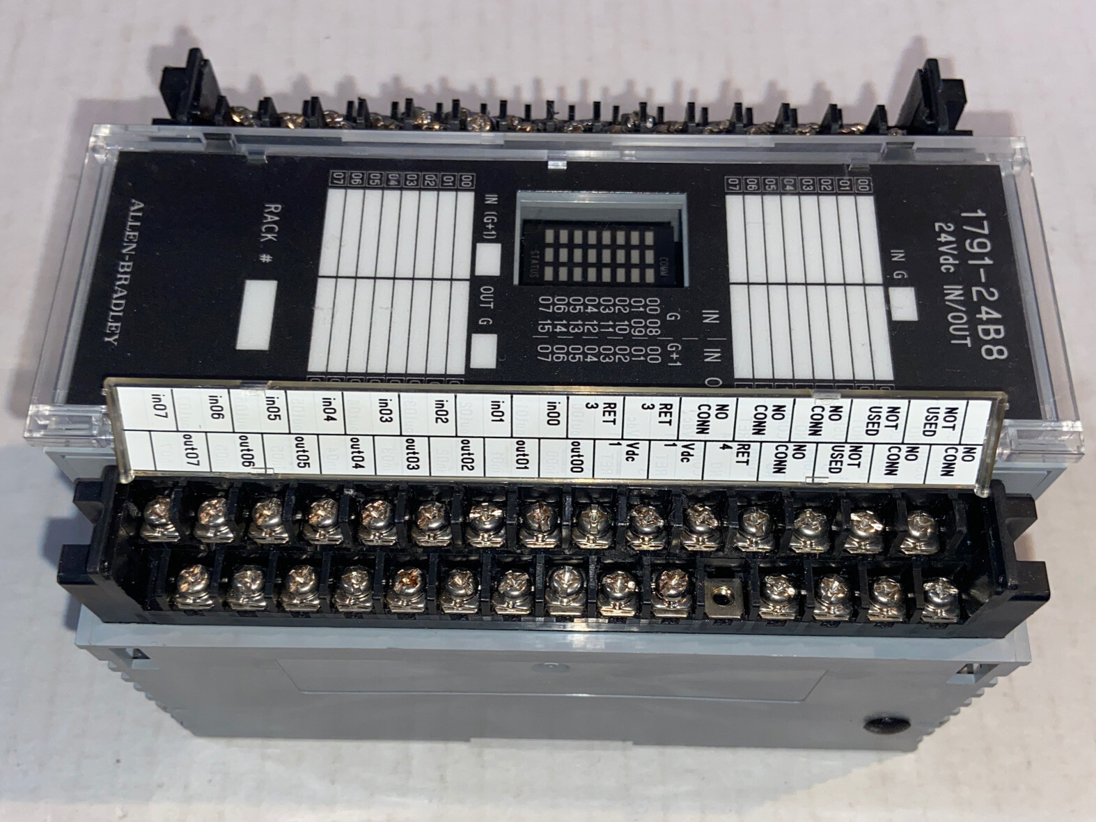 Allen Bradley 1791-24B8 ser B I/O Programmable Logic Module PLC 10-30VDC
