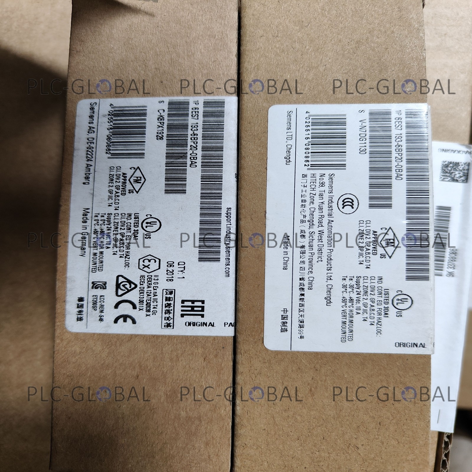 1 piece new Siemens 6es7193-6bp20-0ba0 with warranty