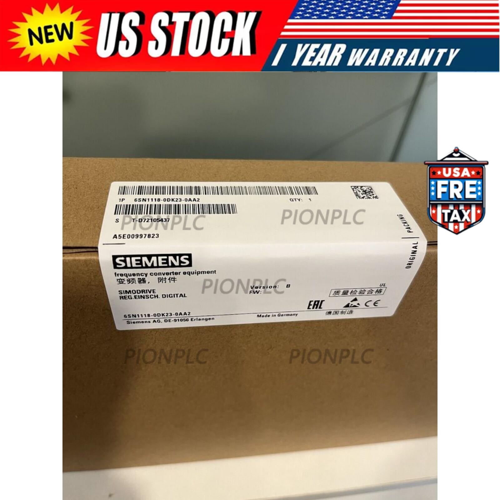New Siemens SIMODRIVE 611 DIGITAL 6SN1118-0DK23-0AA2 6SN1 118-0DK23-0AA2