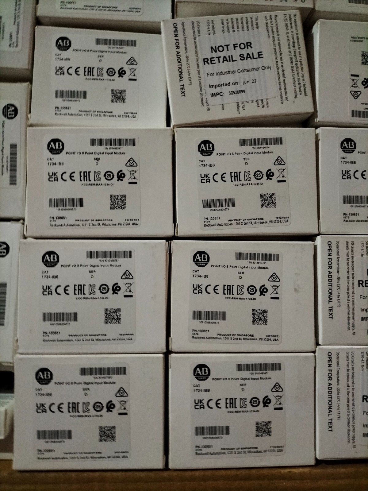 Factory Sealed AB 1734-IB8 SER D 8 Point Digital Input Module 1734IB8 same day s