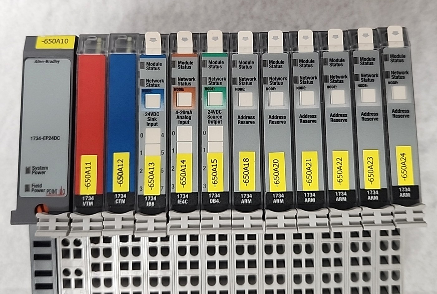 Allen-Bradley 1734-EP24DC Point I/O with Expansion Modules 1734-ARM, OB4, IE4C..