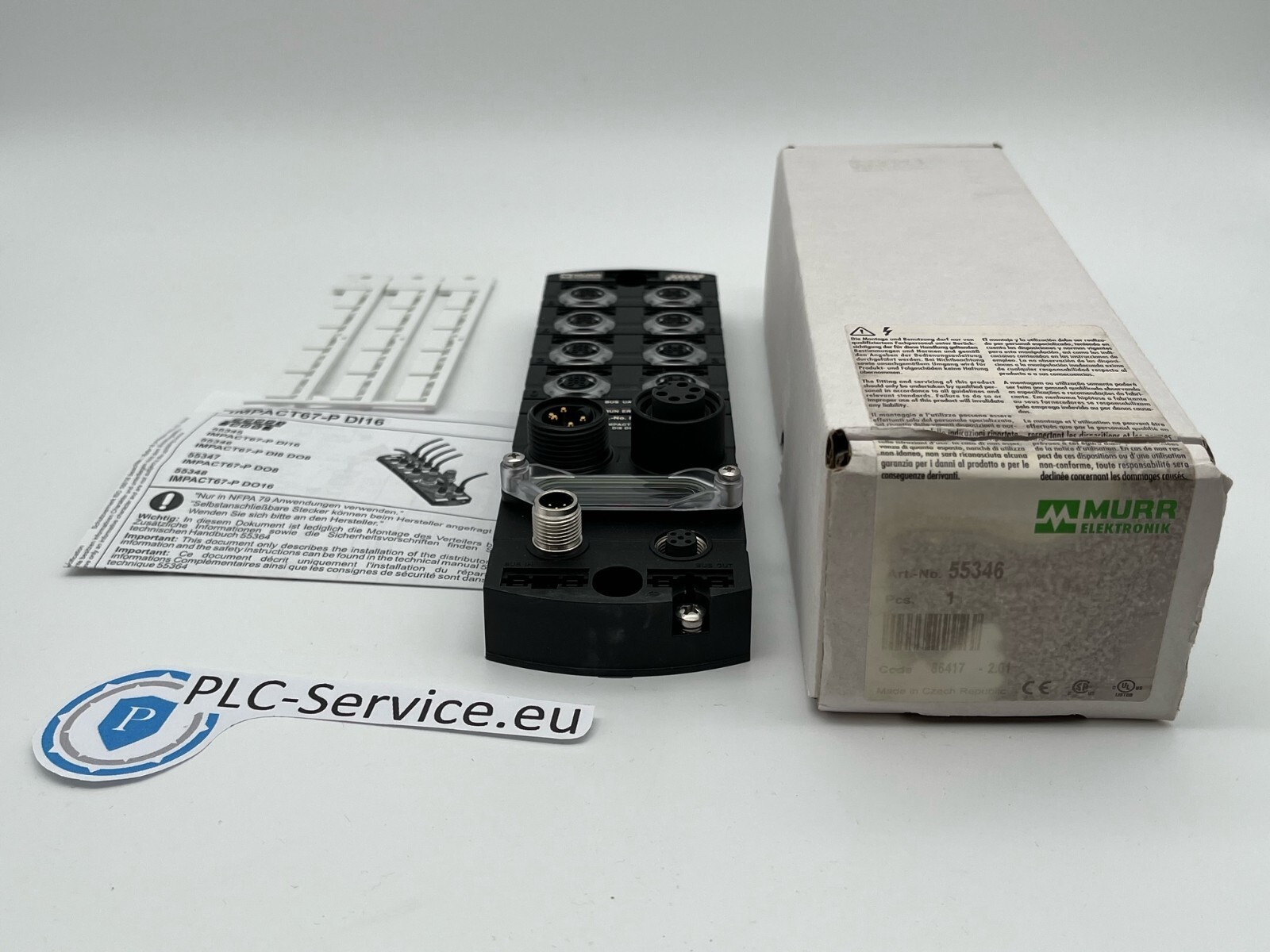 Murr Elektronik 55346 IMPACT67 E/A Compact Module Plastic Profibus Dp 8xDI 8xDO