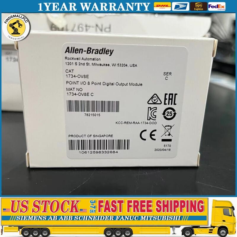 1734-OV8E POINT I/O 8 Point Digital Output Module Brand AB US Free Tax
