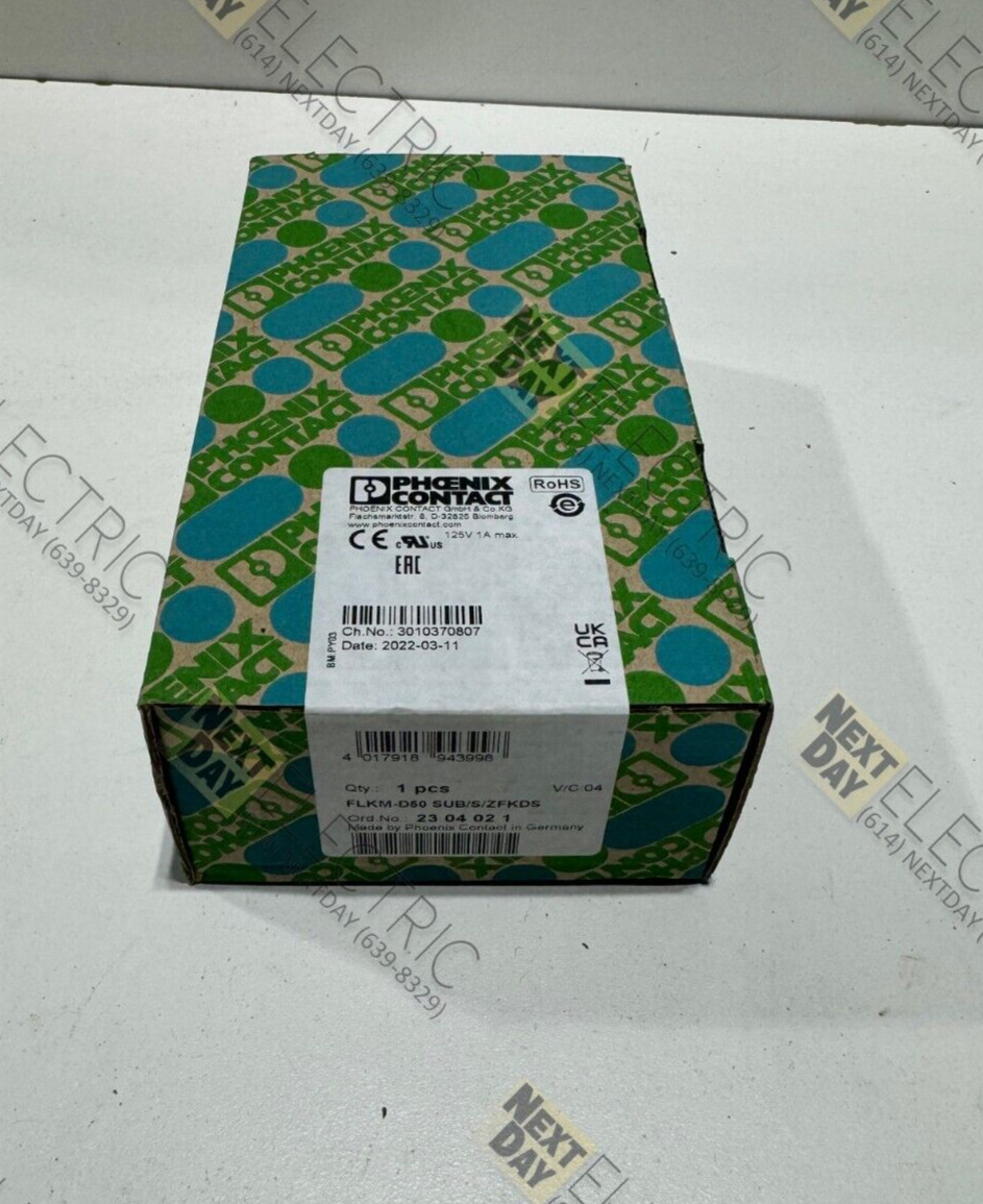 Phoenix Contact, 23 04 02 1, Punch Down Block Interface Module 50p Break Out