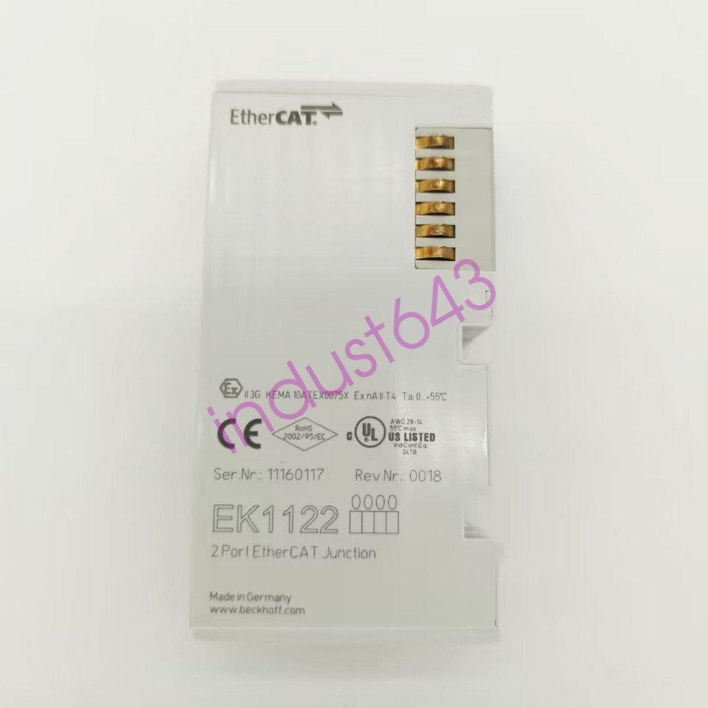 New In Box For BECKHOFF EK1122 2-port EtherCAT Junction