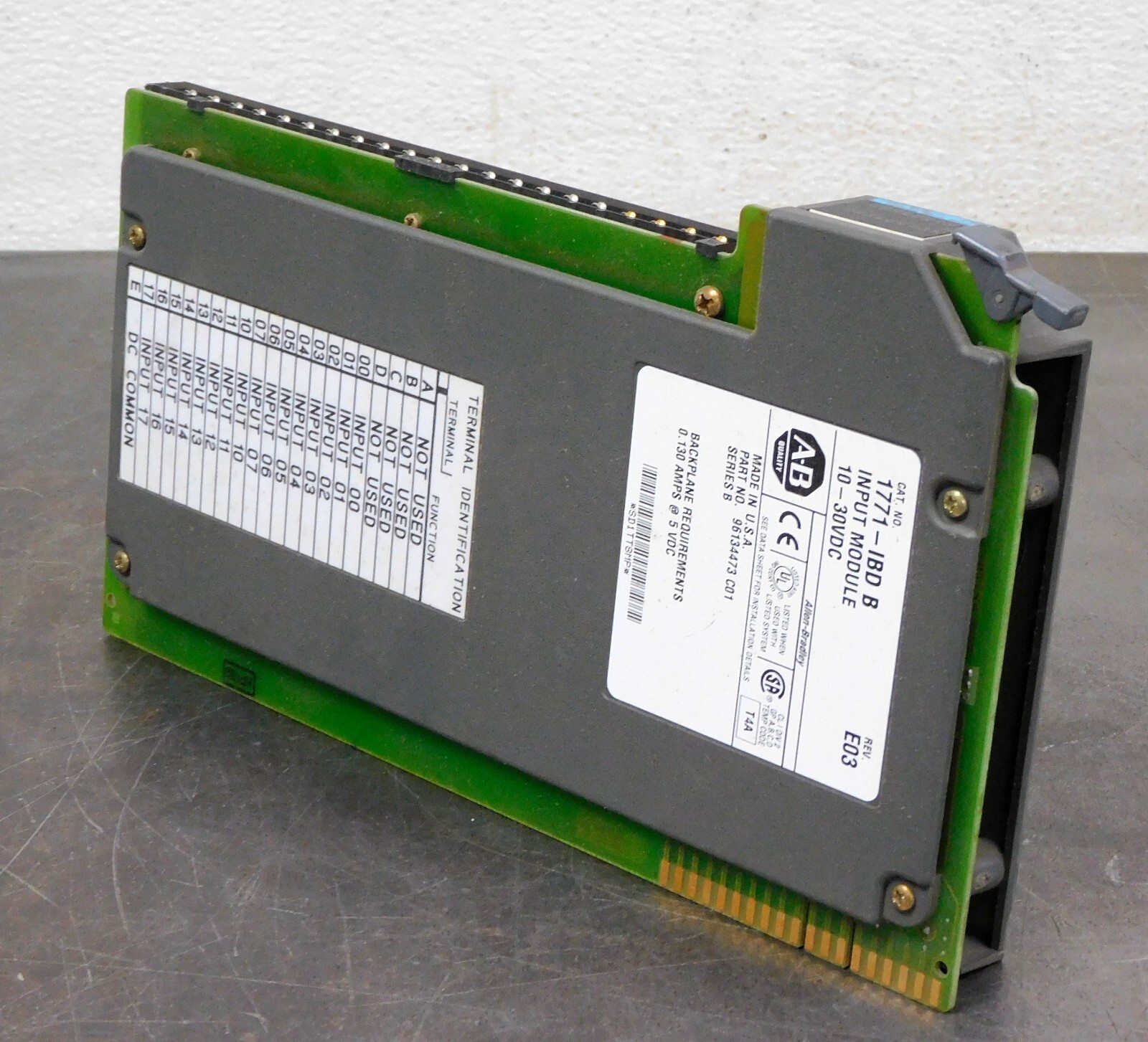 Allen Bradley 1771-IBD/B Input Module Back Plane 10 to 30V DC 130 mA Lot of Four