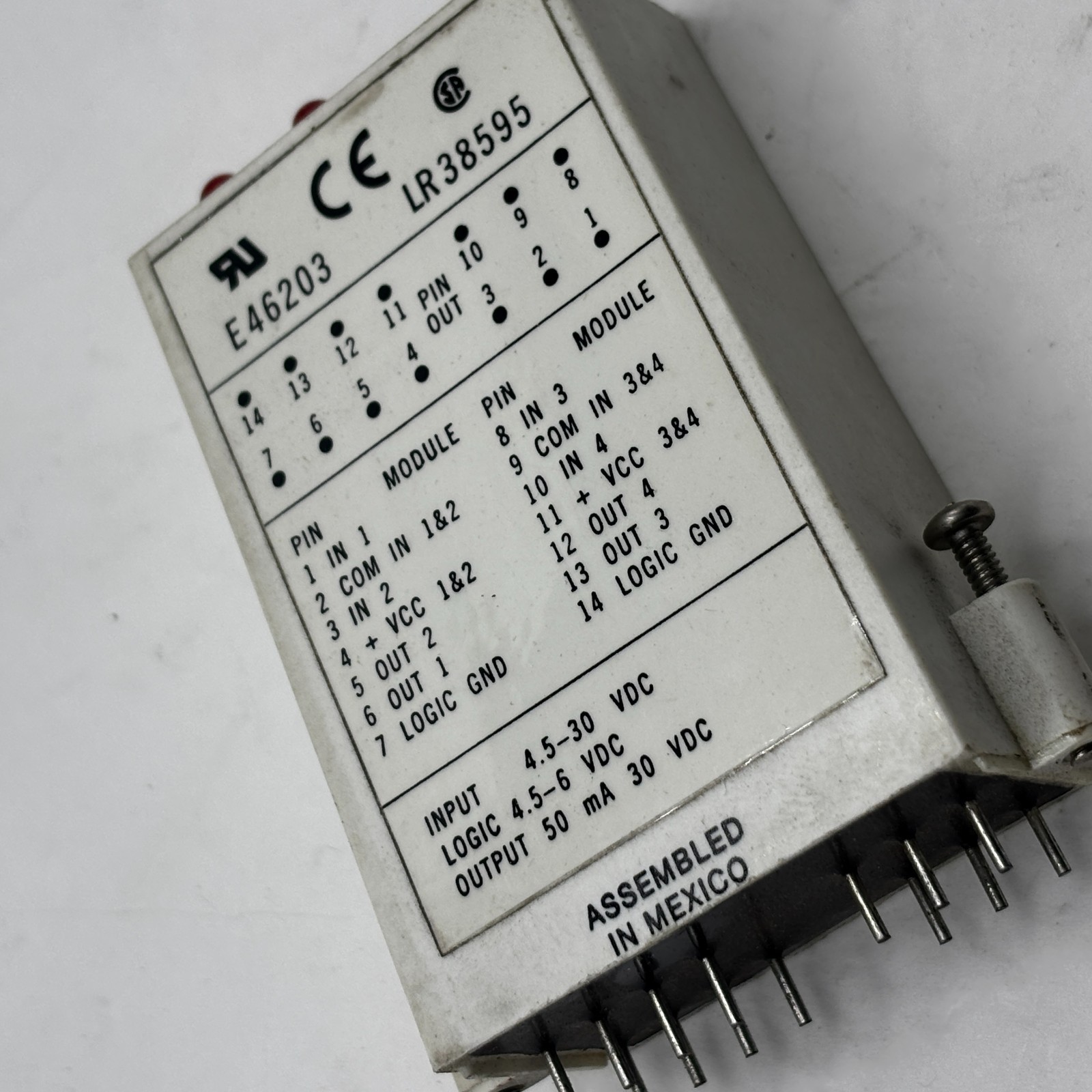 Crouzet GORDOS IDC5BQ Quad Input Module 120VAC