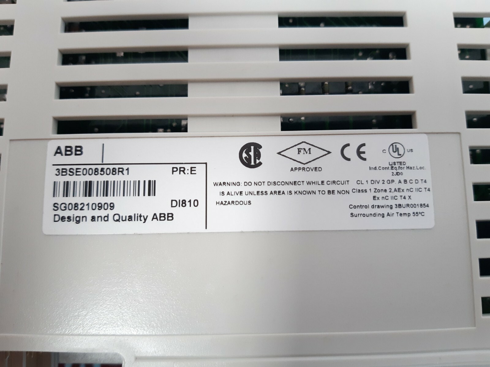 Abb di810 3bse008508r1 digital input module