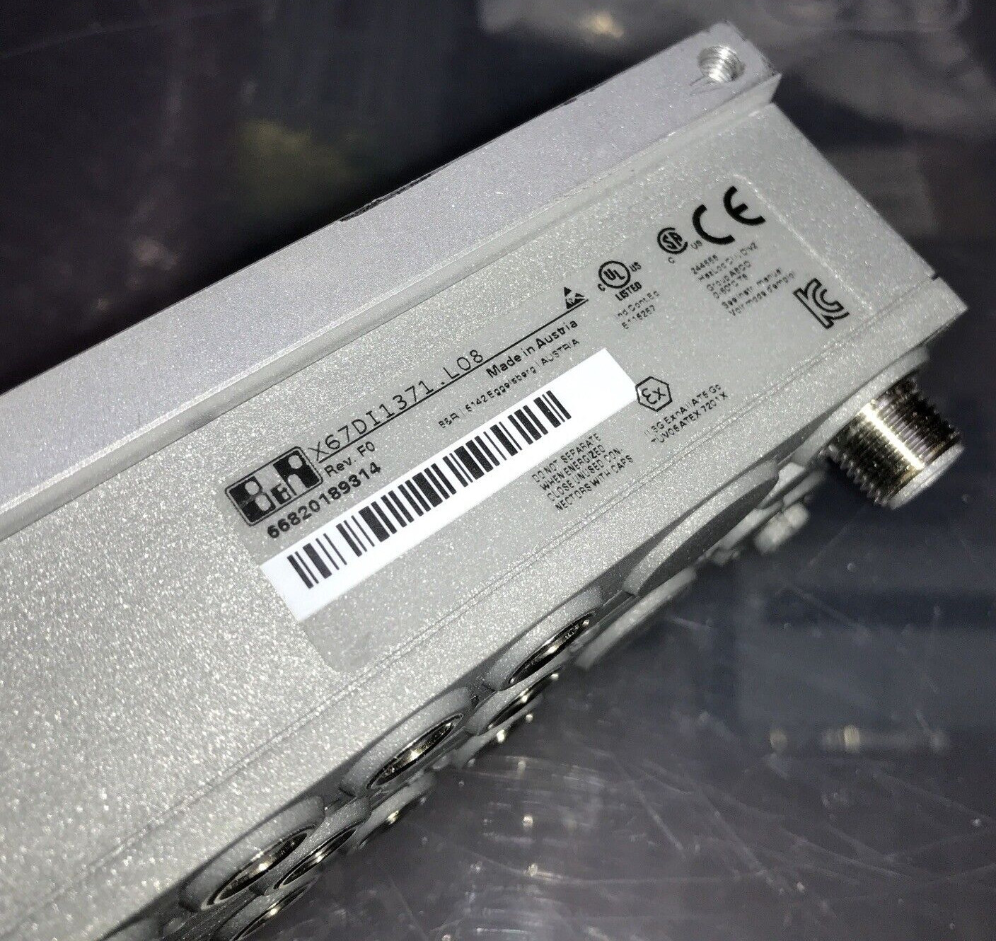 B&R X67DI1371.L08 Digital Input Module 16 Inputs, M8 Connectors