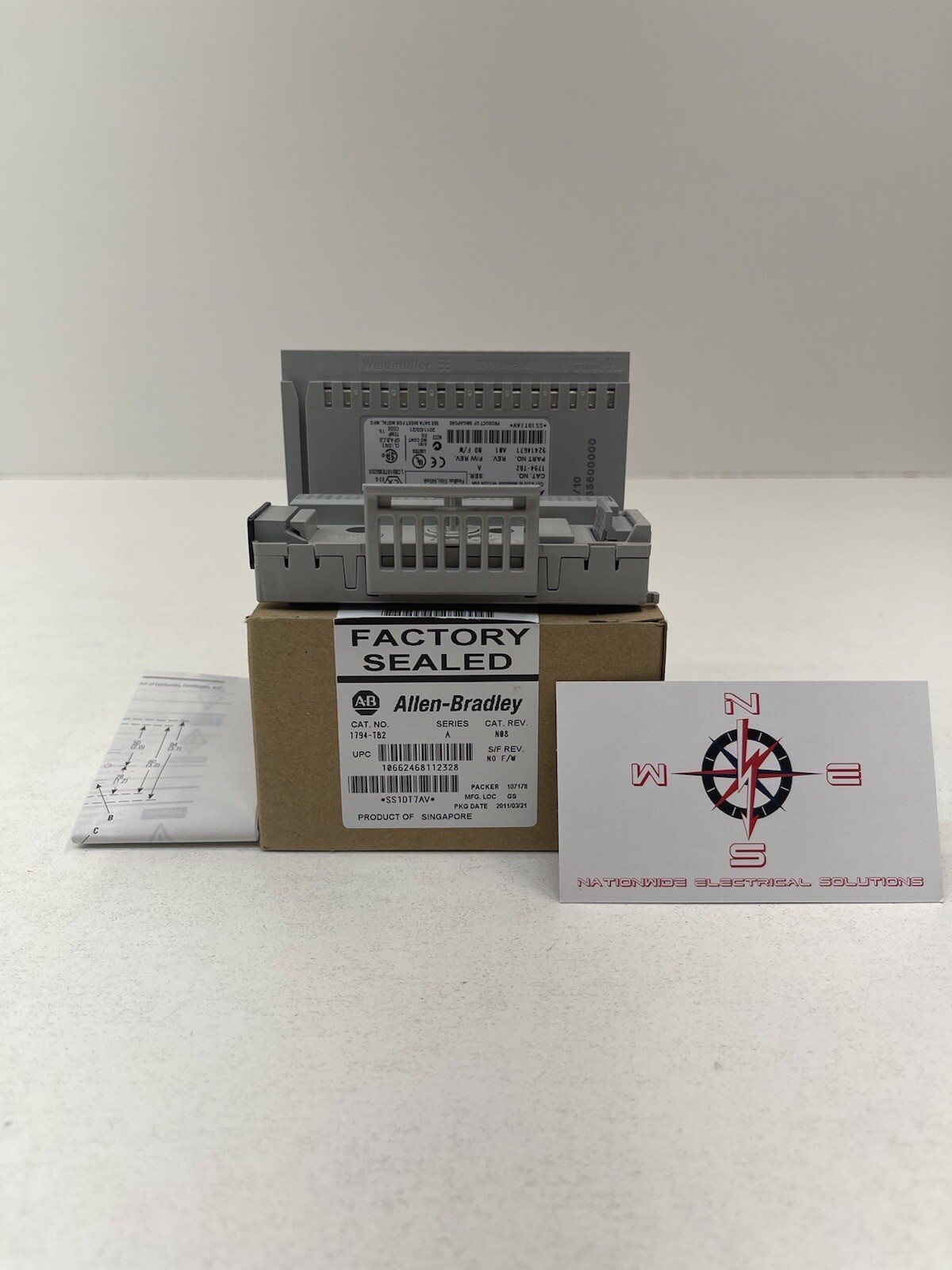 Allen Bradley 1749-TB2 Ser. A Terminal Base – New Open Box