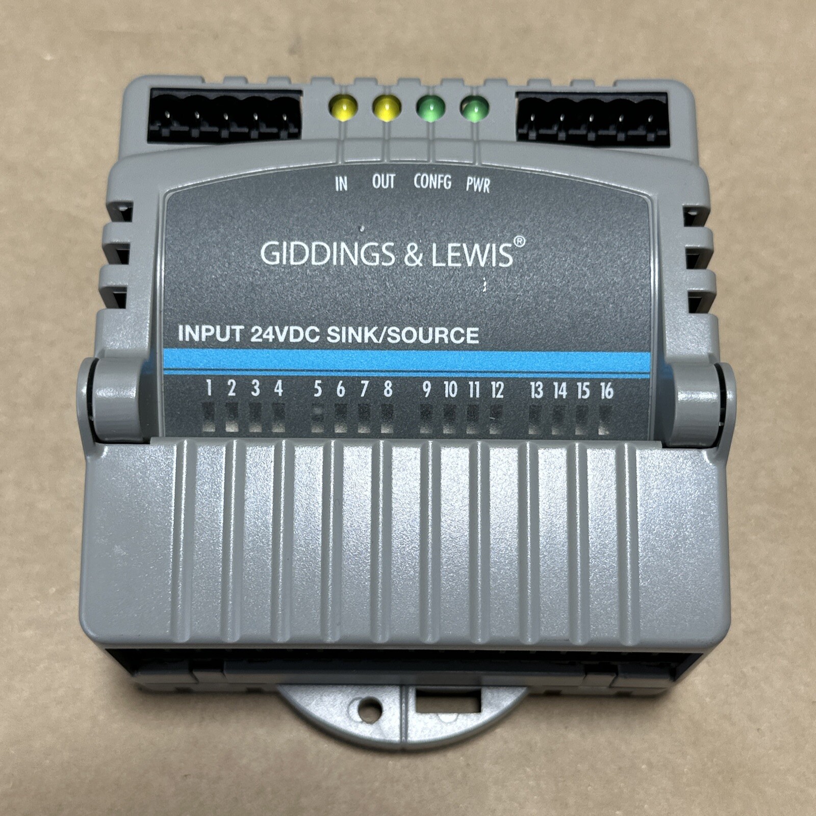 PREOWNED- Giddings & Lewis M.1300.7372 R1 Input Module 24VDC (16Pt) SINK/SOURCE