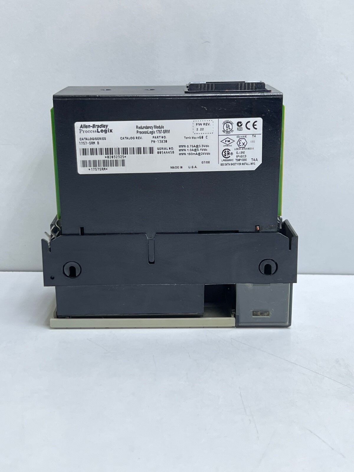 ALLEN-BRADLEY 1757-SRM B PROCESS LOGICX 13830 REDUNDANCY MODULE
