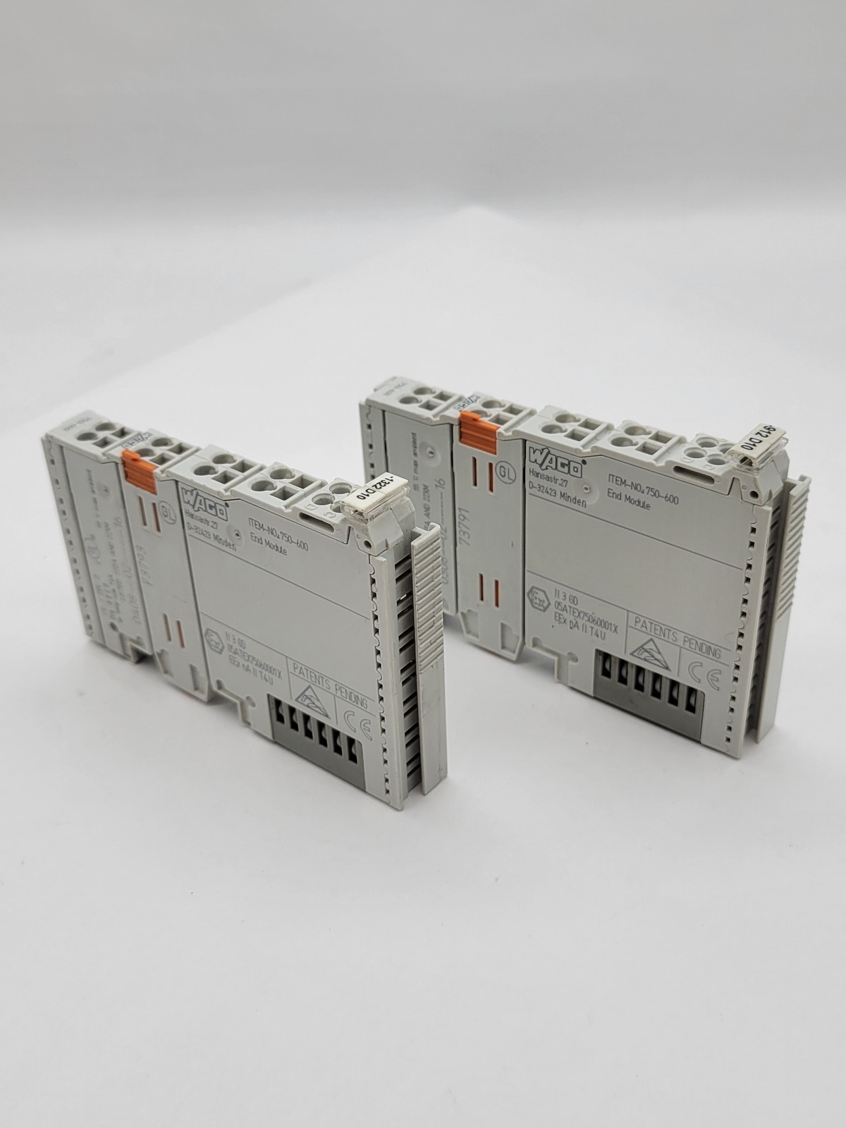 2PC Wago Input Output End Module 8-Channel 24VDC 22ZA/22XM