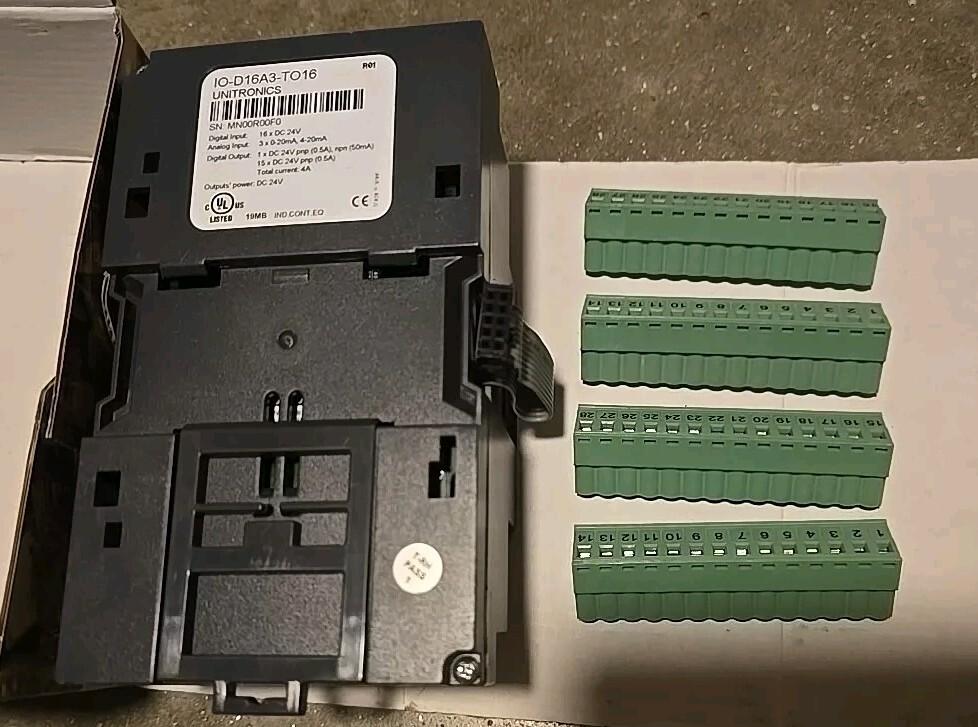 Unitronics IO-D16A3-TO16 I/O PLC Expansion Module New – Open Box