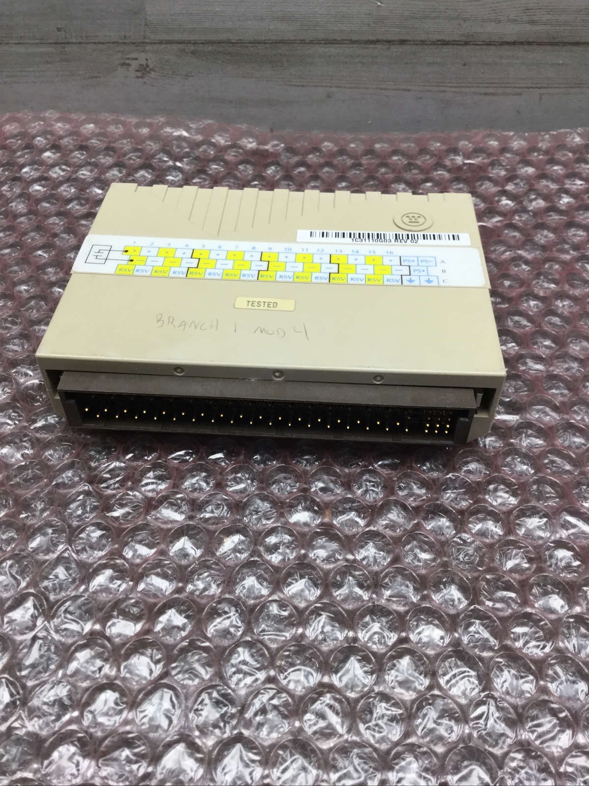 USED Westinghouse 1C31110G03 Ovation Contact Input Module