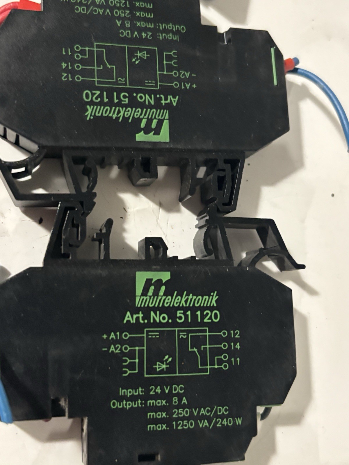 Lot (9) MURR Elektronik Interface Module 51 120 24VDC / 51120