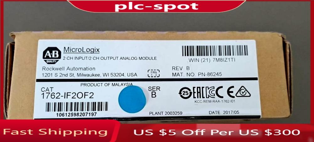 ALLEN BRADLEY 1762-IF20F2 INPUT AND OUTPUT ANALOG MODULE