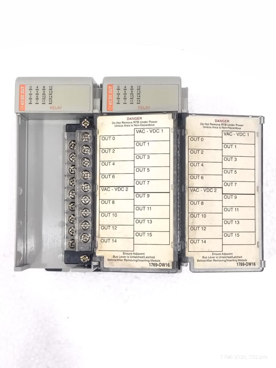 Allen Bradley 1769-OW16/A CompactLogix 16 Point Relay Module Sell Lot Of 2 PCS