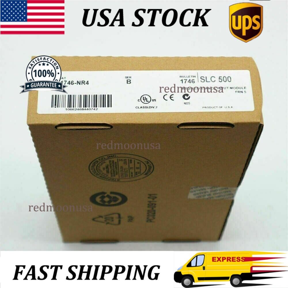 New Factory Sealed 1746-NR4 SER B SLC 500 RTD Resistance PLC Module 1746NR4