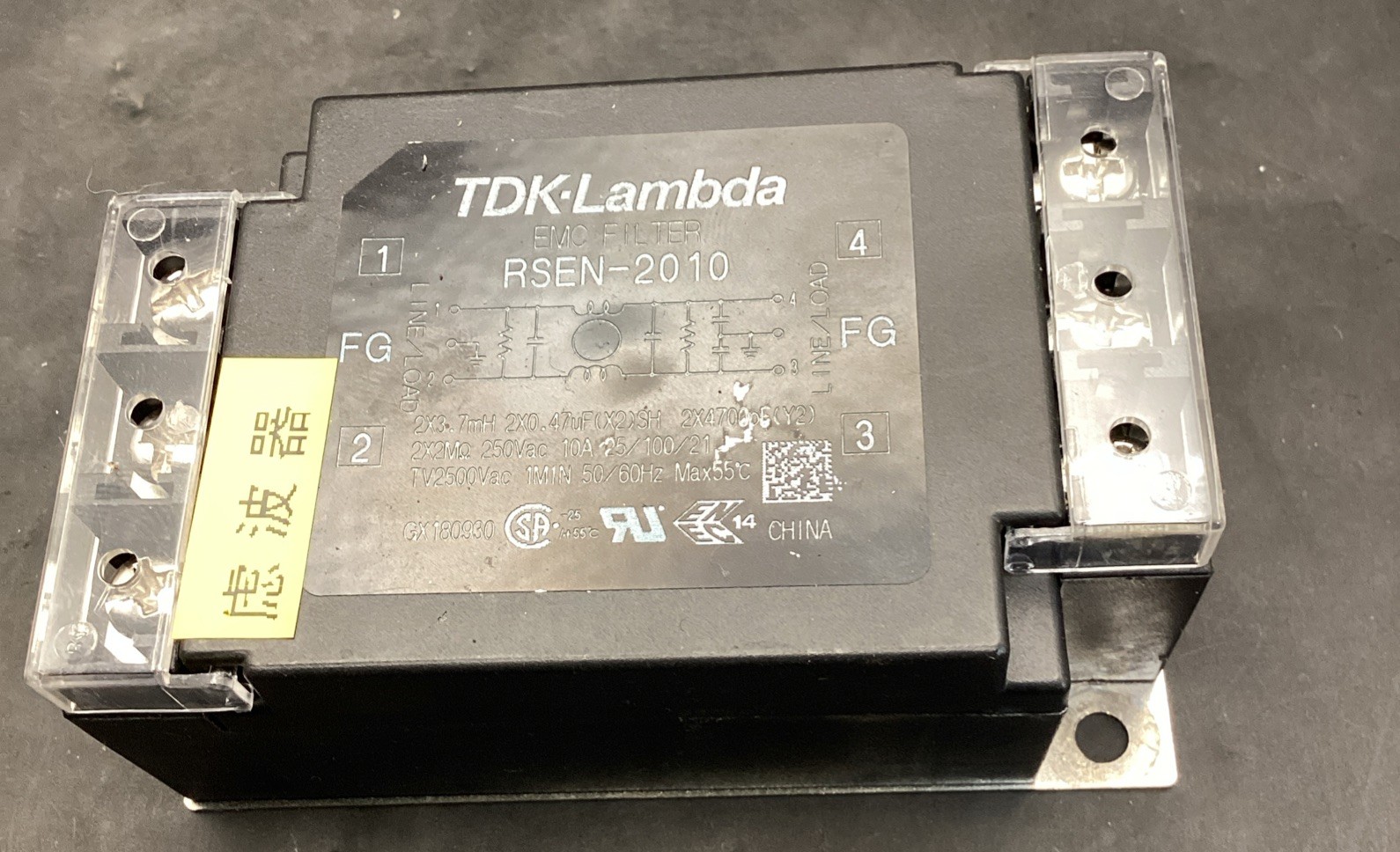 TDK-LAMBDA RSEN-2010 EMC FILTER, 10A 250VAC
