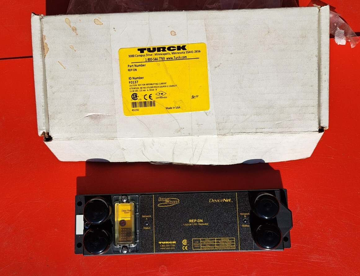 NEW TURCK BUS STOP DEVICENET INTERLINK BT REP-DN LOGICAL CAN REPEATER – NOS