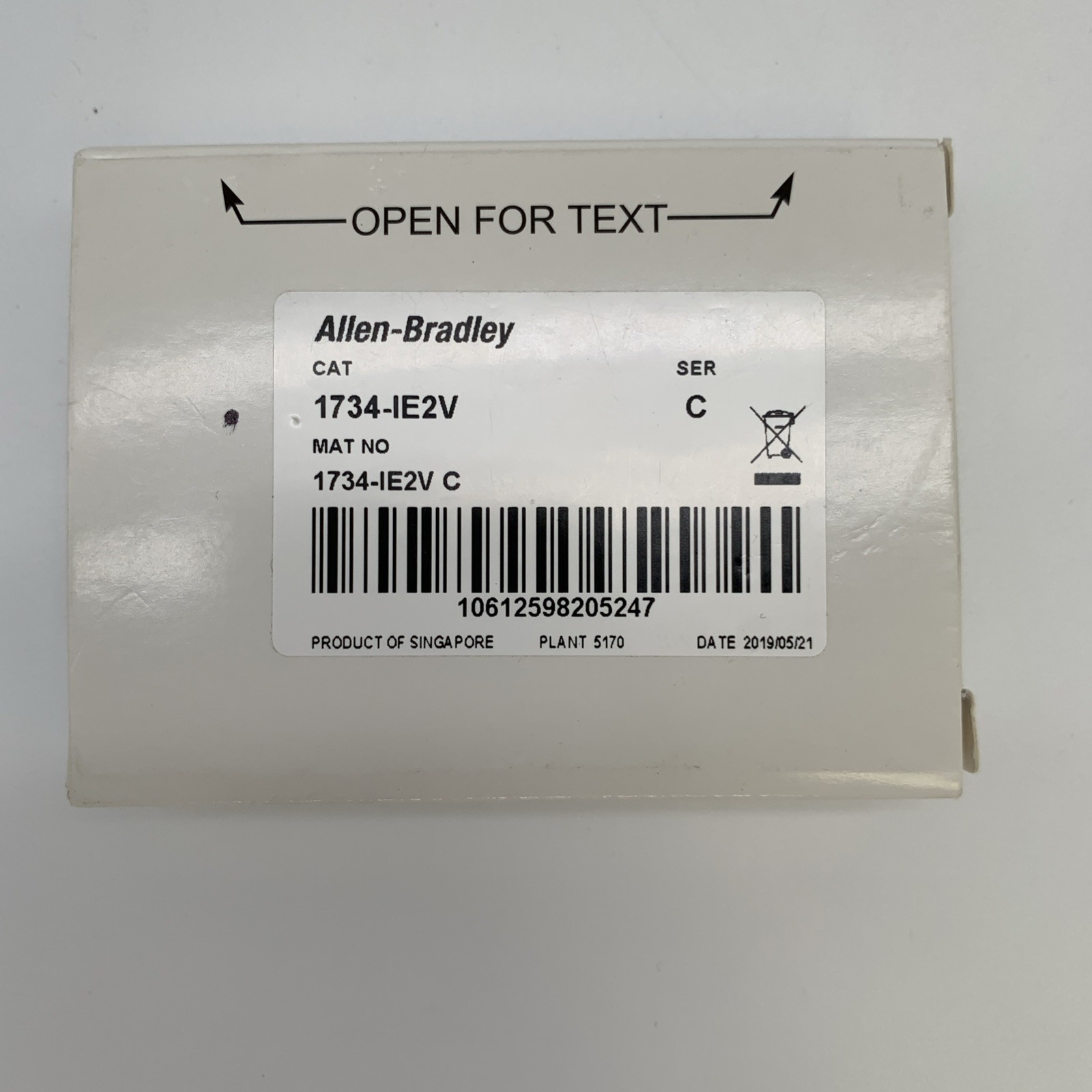 Allen Bradley 1734-IE2V (Surplus Unopen)