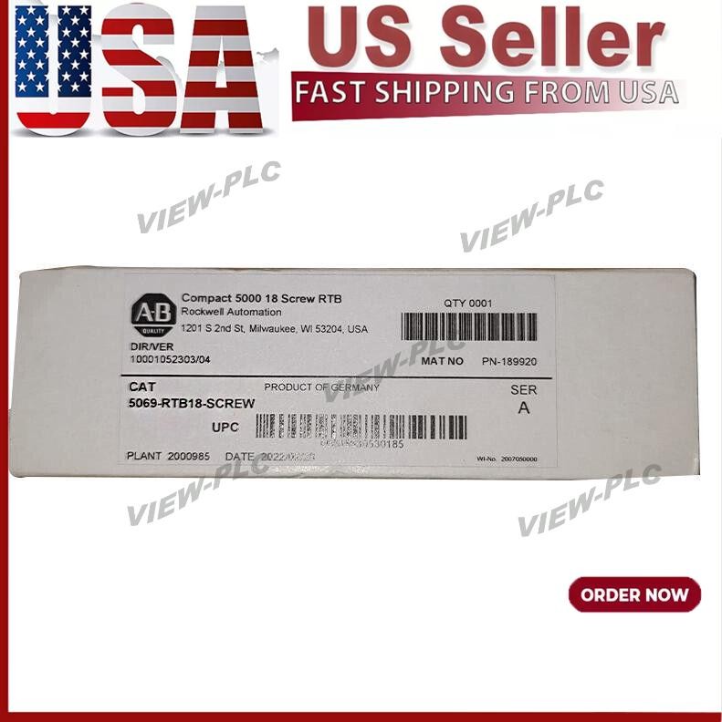 New Sealed Allen Bradley AB 5069-RTB18-SCREW /A Compact 5000 18-Screw