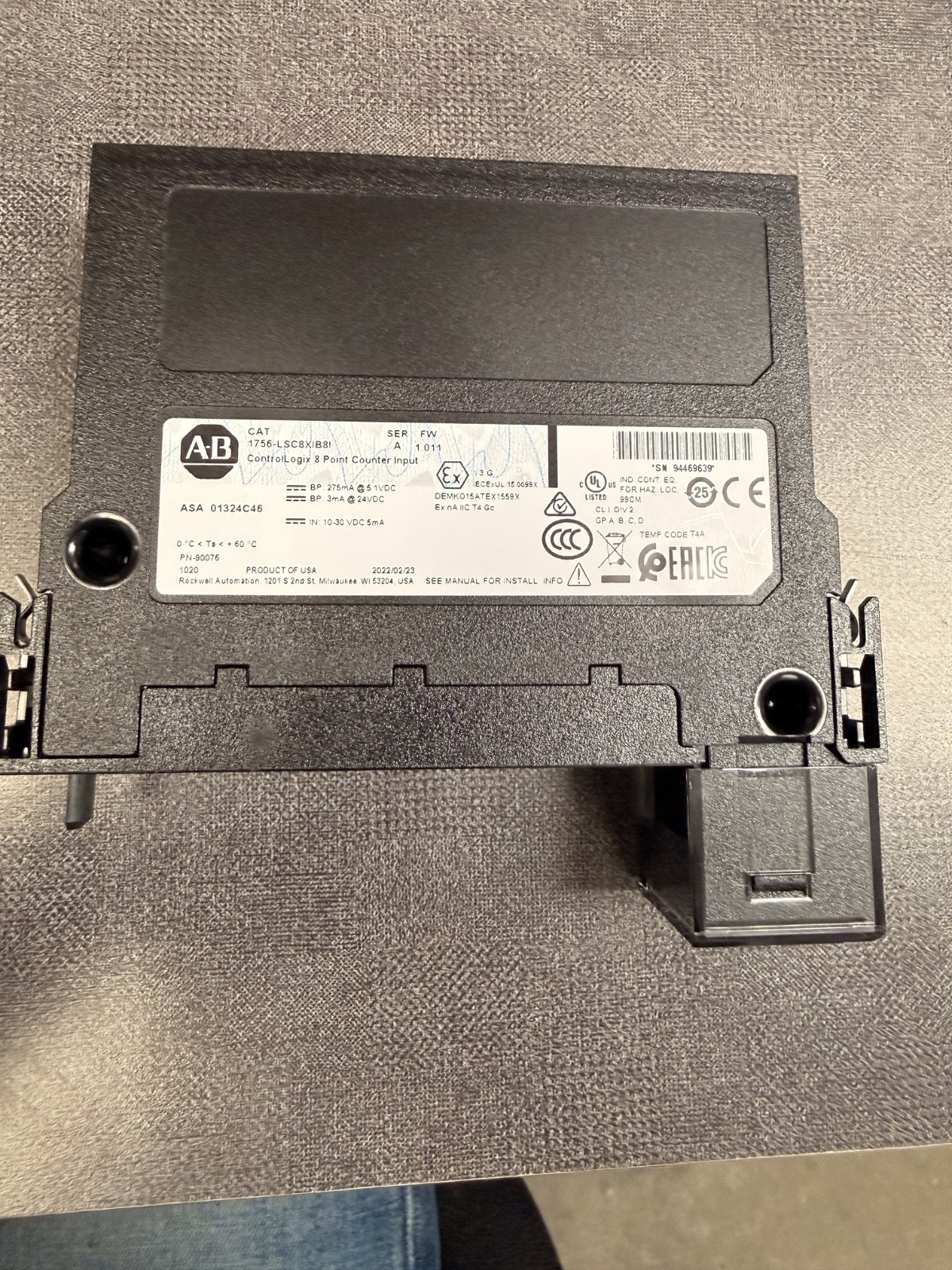 Allen-Bradley 1756-LSC8XIB8I ControlLogix 8 Point Counter Input Ser A