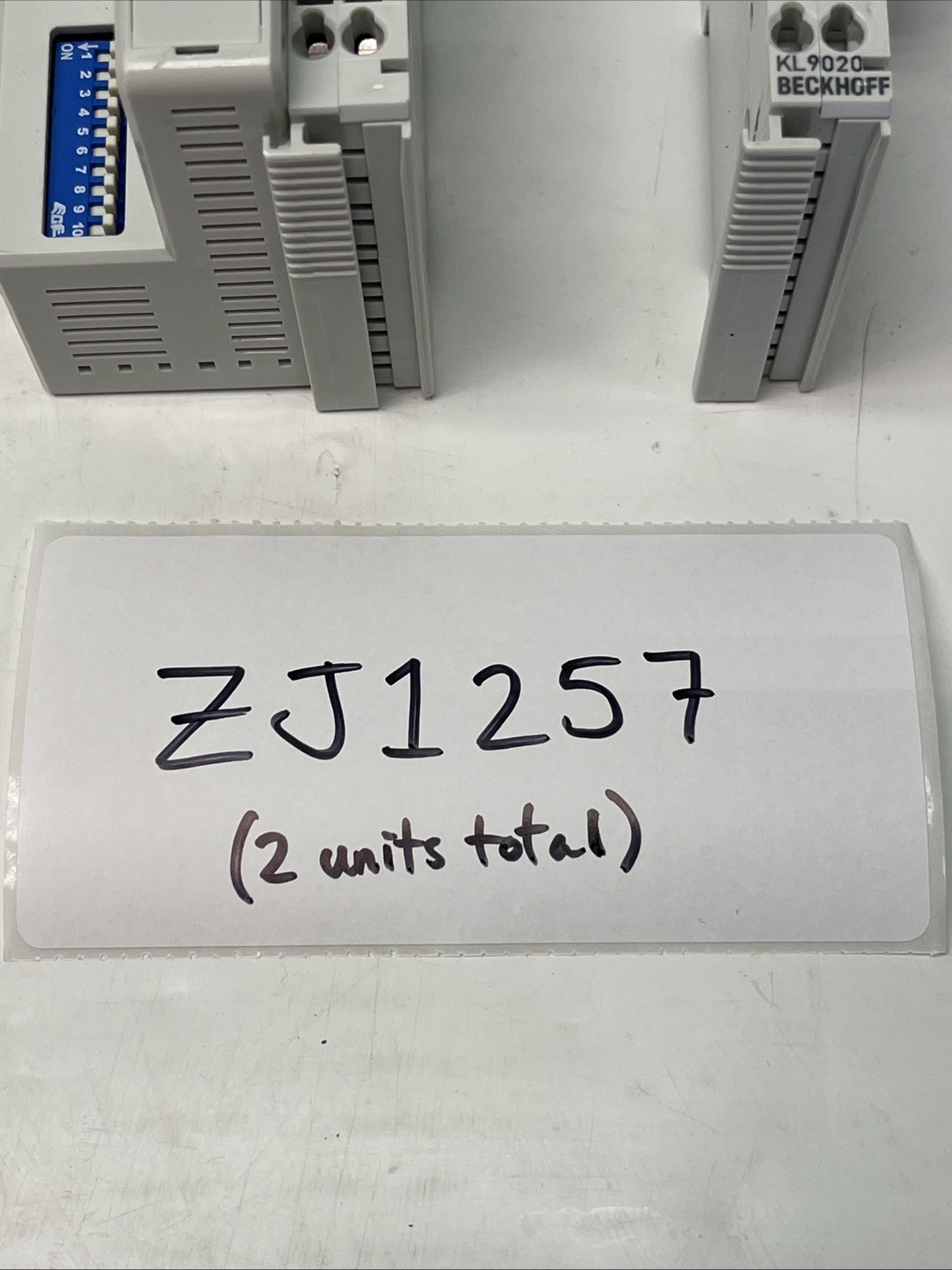 (1x each type) BECKHOFF BK9000 Ethernet TCP/IP Bus Coupler, KL9020 terminal/ext