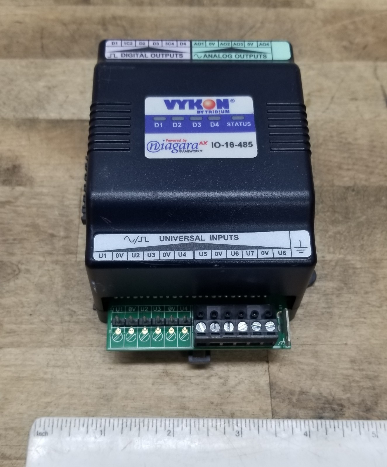 Vykon IO-16-485 I/O Module, Output: 24VAC, .5A Max, 0-10VDC