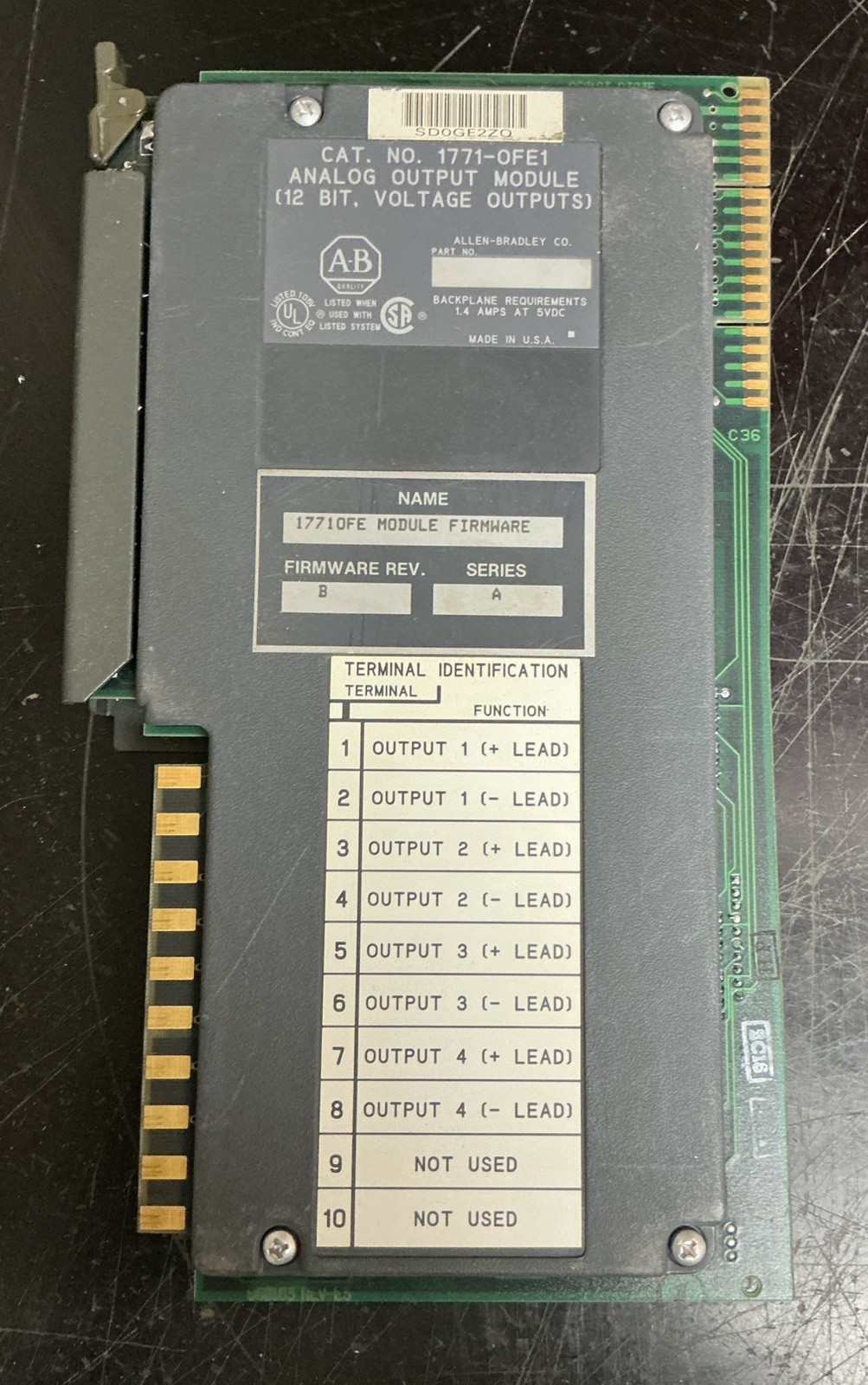 Lot of 3 Allen Bradley Analog Output Modules | 1771-OFE1 | 1771-OFE2 B