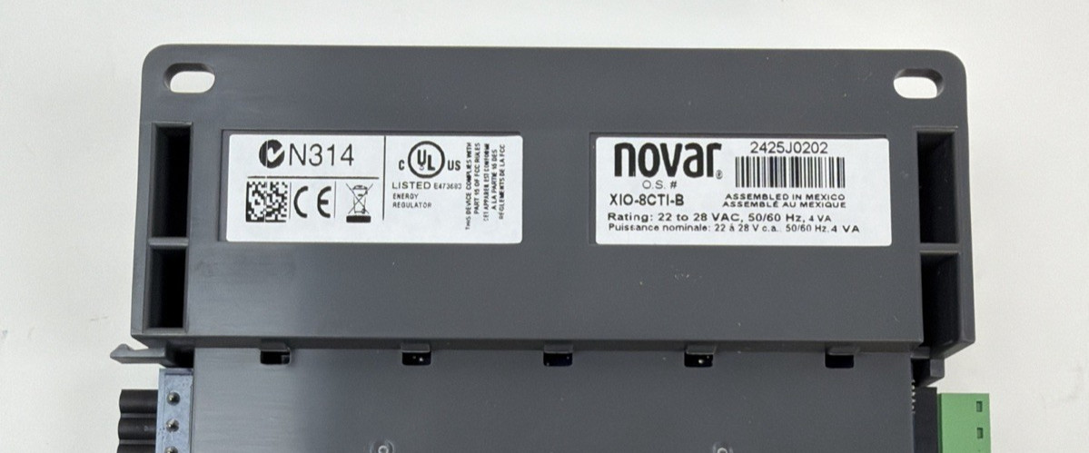 Honeywell NOVAR Opus XIO-8CTI-B Remote I/O Module with CT 22-28VAC 50/60Hz NEW