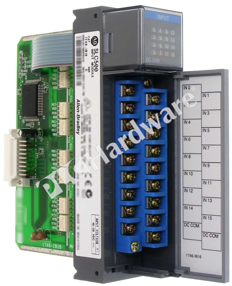 Surplus Pre-owned Allen Bradley 1746-IB16 /C SLC 500 16-Ch 10-30VDC Input Module
