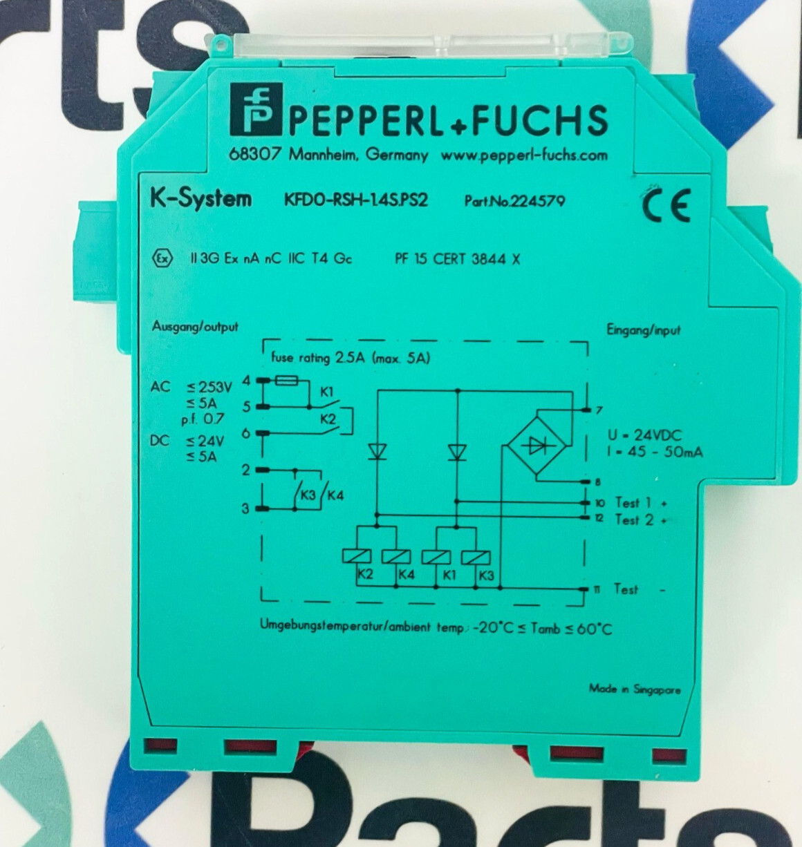 PEPPERL+FUCHS KFD0-RSH-1.4S.PS2 Relay Module 224579