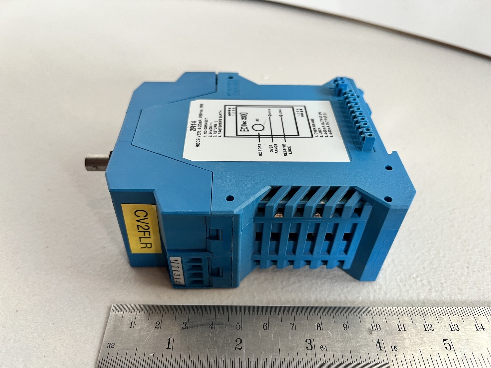 Weed Instrument EOTec 2000 2R14 Fiber Optic Receiver 850nm Analog Data Link USA