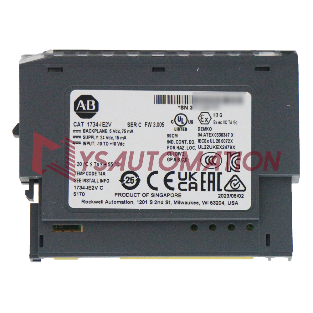 New Allen-Bradley 1734-IE2V POINT I/O 2 Point Analog Input Module-3year warranty