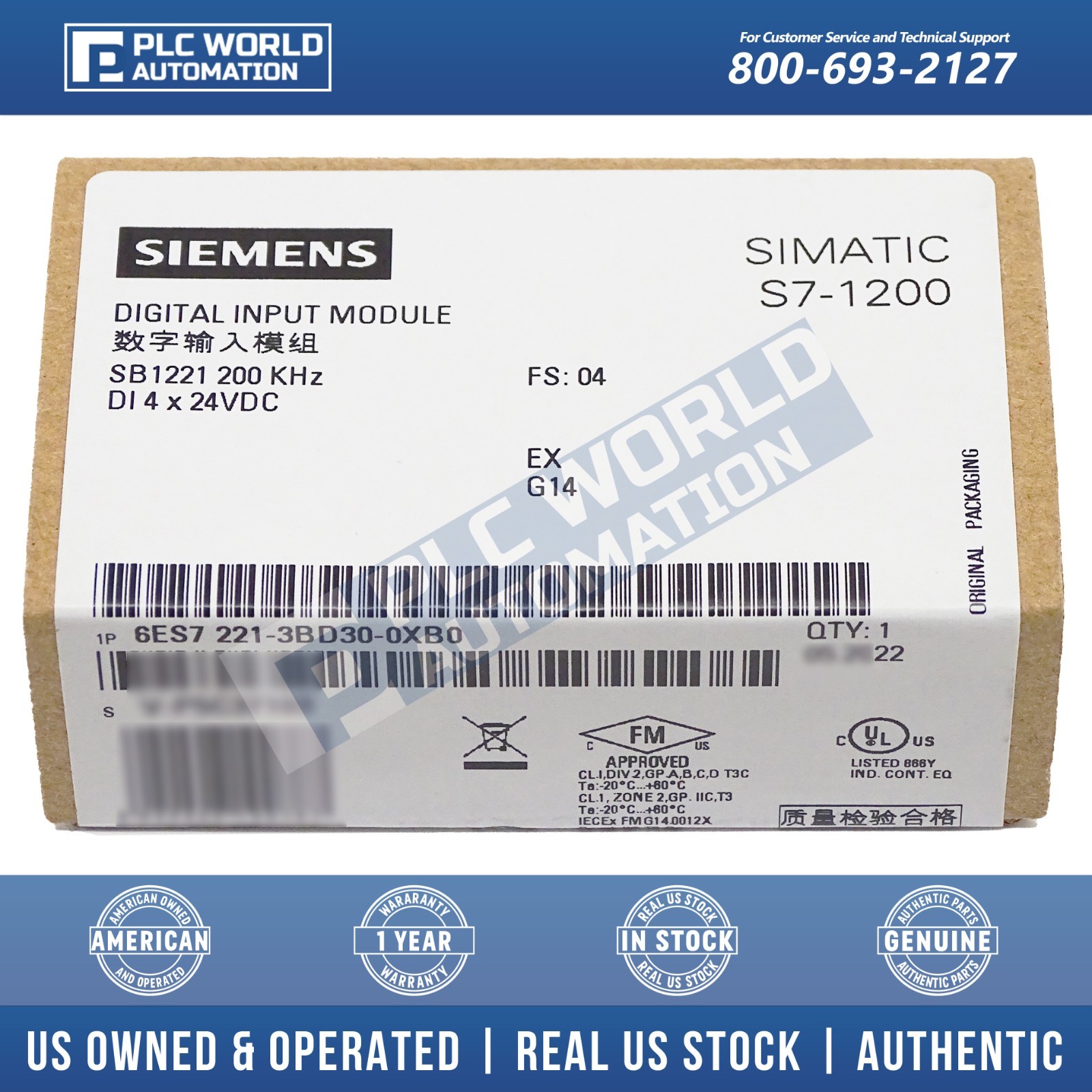 2022 New Sealed Siemens 6ES7221-3BD30-0XB0 | 6ES7 221-3BD30-0XB0 SB1221 Module