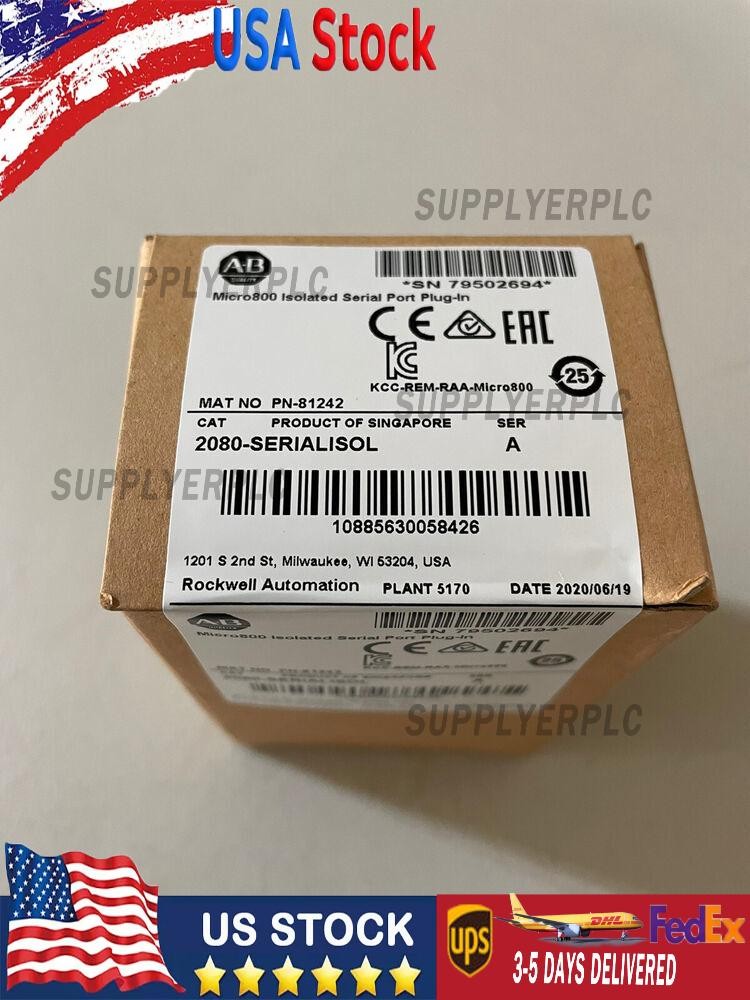 AB 2080-SERIALISOL NEW SEALED AB Micro800 Isolated Serial Port Plug-In Fast Ship