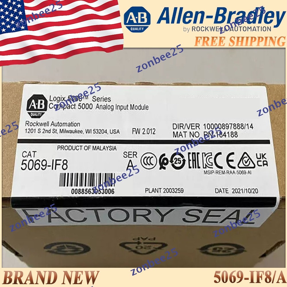 Brand New AB 5069-IF8/A Compact 5000 Analog Input Modul Free Ship 5069IF8 serA