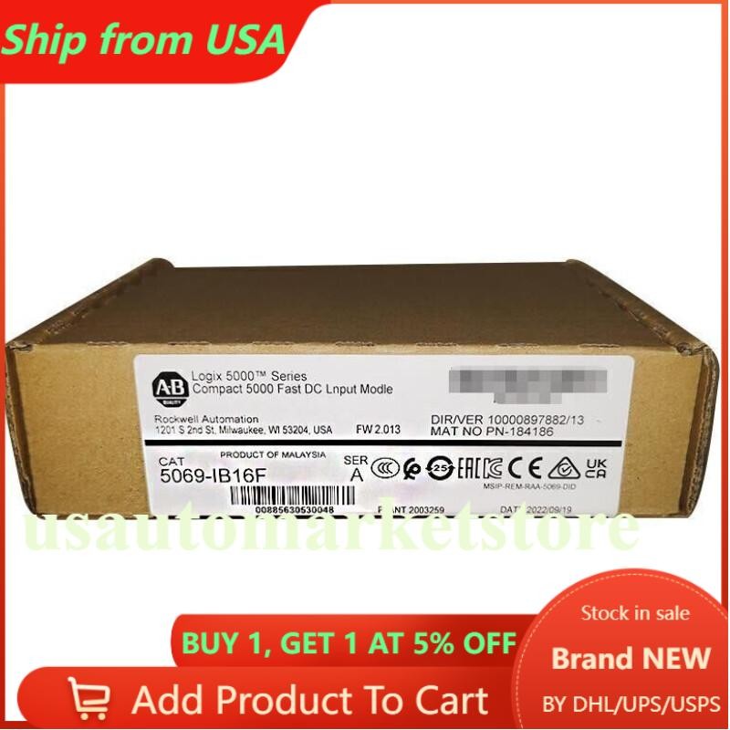 New Allen Bradley 5069-IB16F Compact I/O Input Module AB 5069IB16F US Free Tax