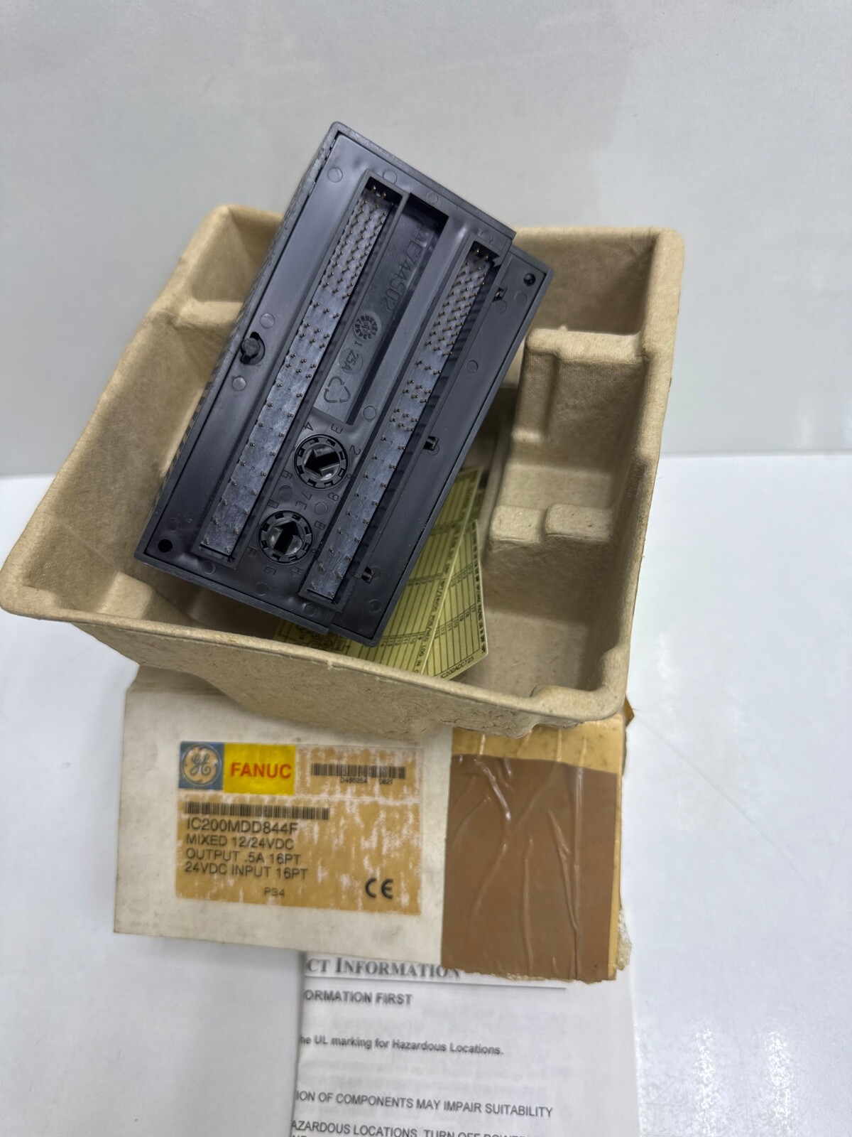 GE FANUC IC200MDD844F Mixed 12/24Vdc Output Module