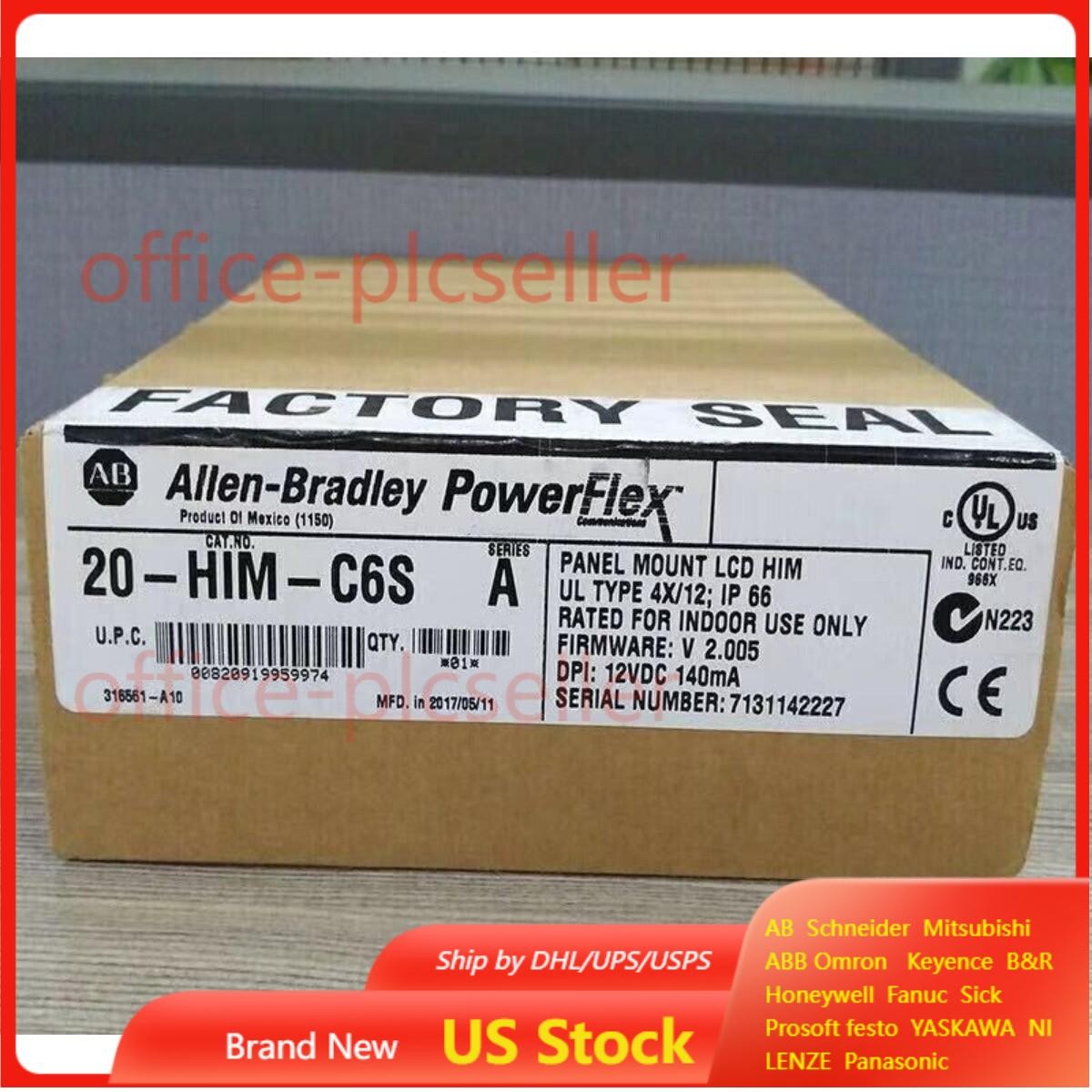 FACTORY SEALED Allen-Bradley 20-HIM-C6S Ser A Panel Mount LCD HIM AB 20 HIM C6S