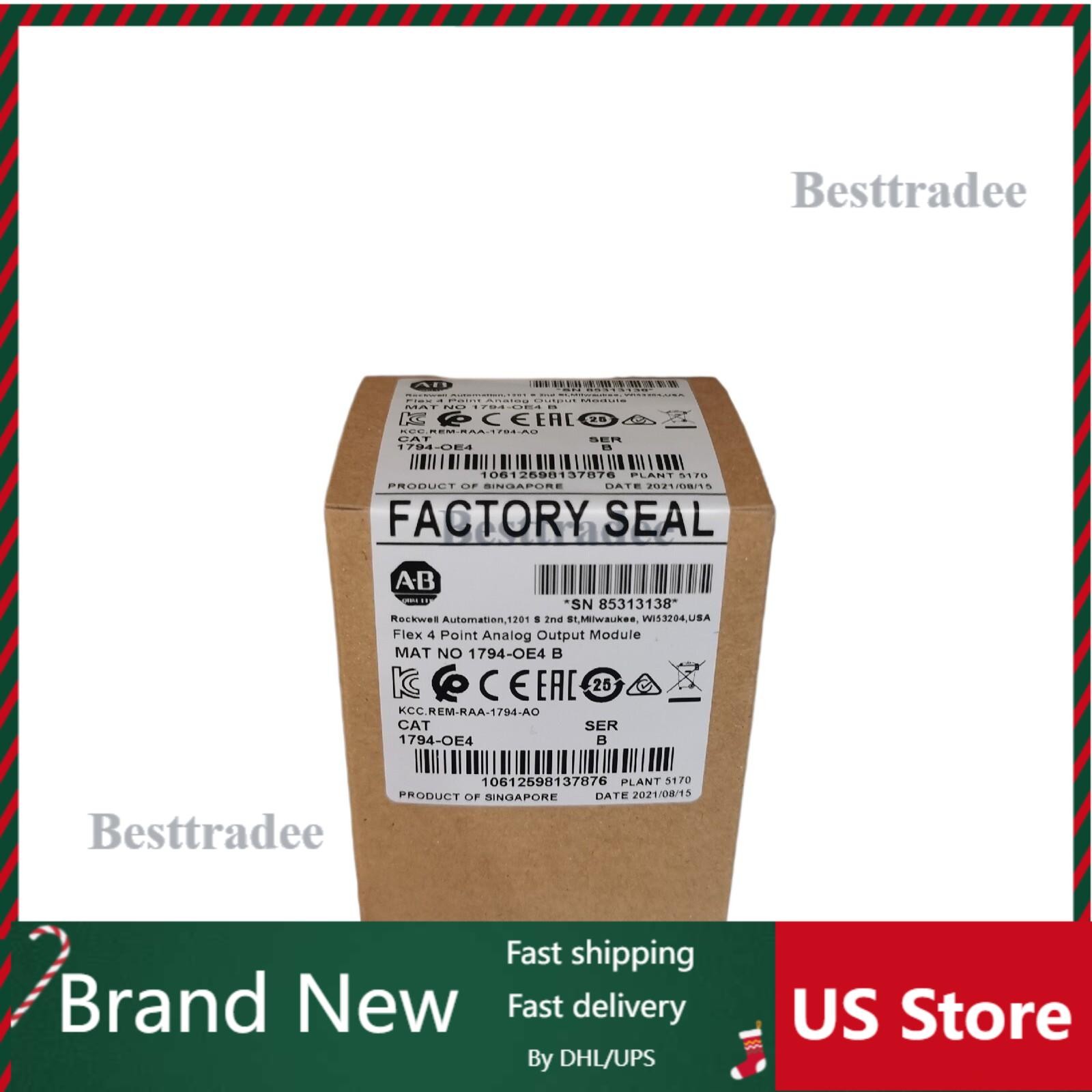 New Factory Sealed AB 1794-OE4 B Flex 4 Point Analog Output Module 1794OE4