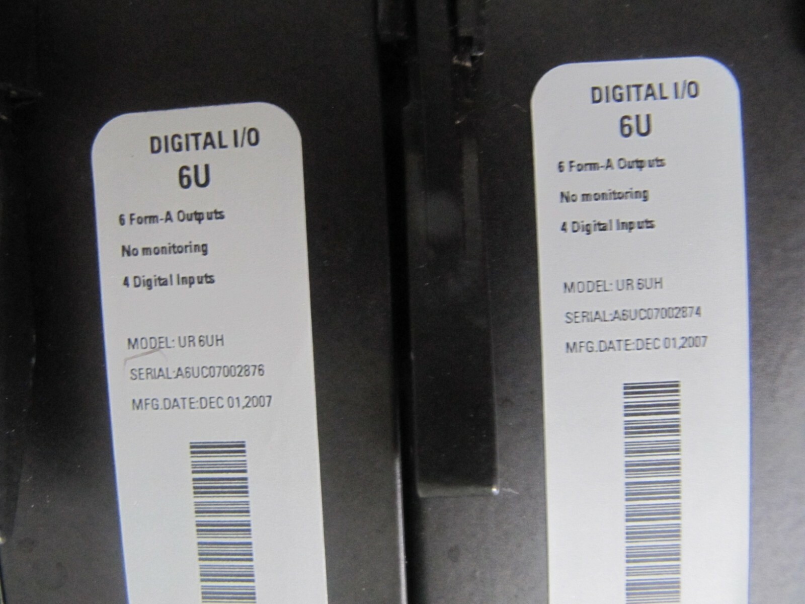 GE Multilin 6U Digital I/O Module 6 Form-A Outputs 4 Digital Inputs UR 6UH UR6UH