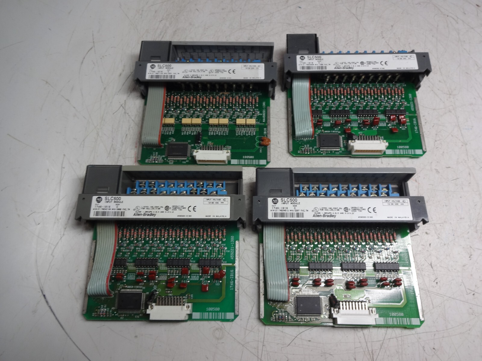 Lot Of 4 Allen Bradley 1746-ib16 Input Module